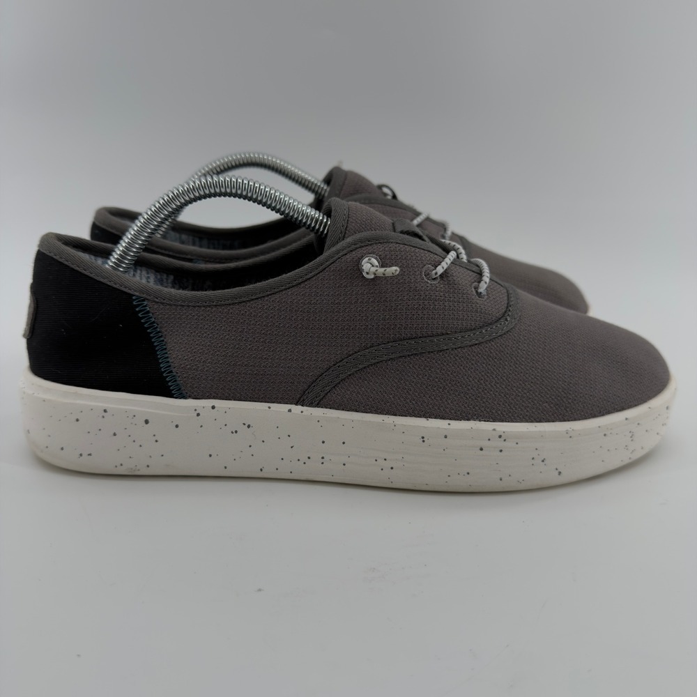 Hey Dude Conway M Sport Mesh Grey Black Slip On Loafers Mens 9